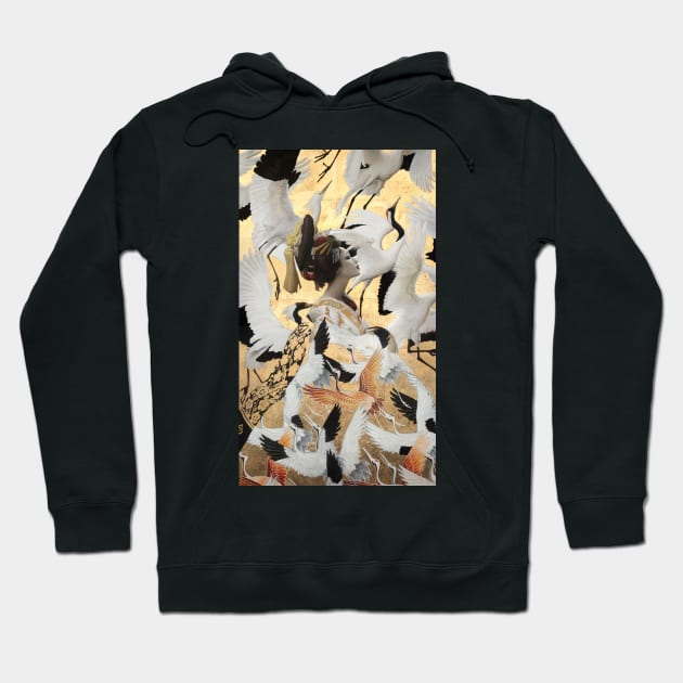 Cranes Hoodie by PandoraYoung